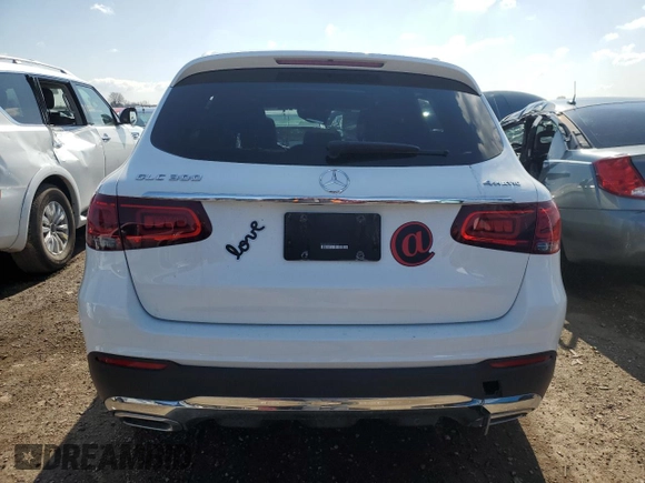 2020 Mercedes-Benz GLC with VIN W1N0G8EB6LF797451, listed as a Copart auction lot 52177575 with 22,831 mi miles and Salvage Title. Bid and sale history available at carsss.com. Image 6.