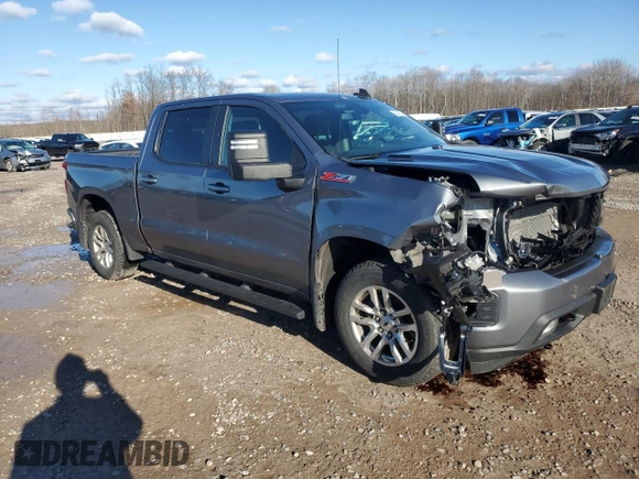 2021 Chevrolet Silverado 1500 RST with VIN 3GCUYEET5MG327263, listed as a Copart auction lot 82193514 with 46,081 mi miles and Salvage Title. Bid and sale history available at carsss.com. Image 4.
