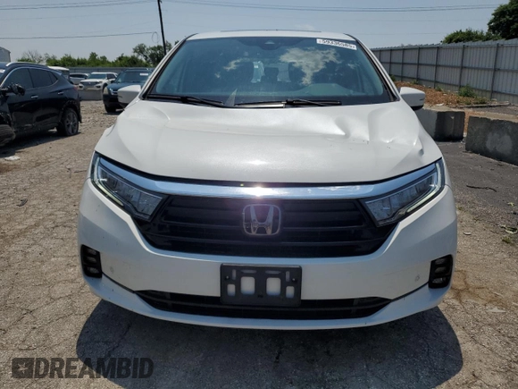 2023 Honda Odyssey Touring with VIN 5FNRL6H84PB016614, listed as a Copart auction lot 59336585 with 36,932 mi miles and Salvage title. Bid and sale history available at DreamBid. Image 5.