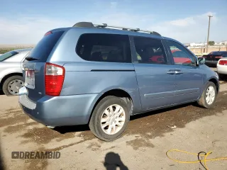 2007 Kia Sedona EX with VIN KNDMB233X76123907, listed as a Copart auction lot 75496494 with 263,694 mi miles and Salvage Title. Bid and sale history available at carsss.com. Image 3.