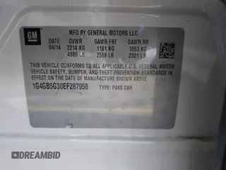 2014 Buick LaCrosse Leather with VIN 1G4GB5G30EF287958, listed as a IAAI auction lot 41883125 with 131,768 mi miles and . Bid and sale history available at DreamBid. Image 9.