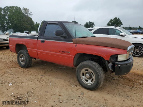 1998 Dodge Ram 1500 with VIN 1B7HF16Z3WS643923, listed as a Copart auction lot 72924074 with 195,936 mi miles and Salvage Title. Bid and sale history available at carsss.com. Image 4.
