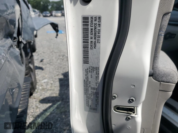 2022 Jeep Compass Latitude with VIN 3C4NJDBB3NT158254, listed as a Copart auction lot 57141855 with 50,675 mi miles and Salvage title. Bid and sale history available at DreamBid. Image 14.