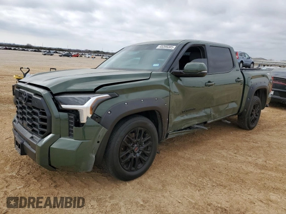 2023 Toyota Tundra 2WD SR5 with VIN 5TFLA5AB6PX022058, listed as a Copart auction lot 45399385 with 43,424 mi miles and Salvage Title. Bid and sale history available at carsss.com. Image 1.