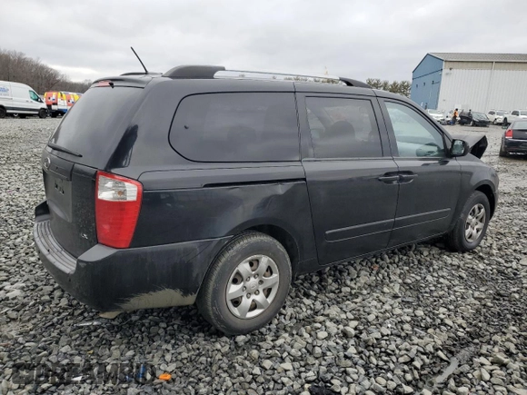 2009 Kia Sedona LX with VIN KNDMB233296320041, listed as a Copart auction lot 44970205 with 139,886 mi miles and Salvage Title. Bid and sale history available at carsss.com. Image 3.