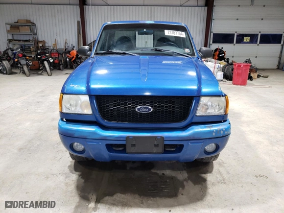 2002 Ford Ranger Edge Plus with VIN 1FTYR11U92TA27599, listed as a Copart auction lot 73107754 with 120,841 mi miles and Salvage Title. Bid and sale history available at carsss.com. Image 5.