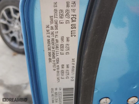 2018 Dodge Challenger GT with VIN 2C3CDZGG4JH314678, listed as a Copart auction lot 47759295 with 47,083 mi miles and Salvage Title. Bid and sale history available at carsss.com. Image 13.