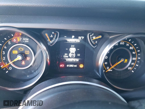 2022 Jeep Wrangler Unlimited High Tide with VIN 1C4HJXDG1NW134486, listed as a Copart auction lot 84936294 with 61,282 mi miles and Salvage Title. Bid and sale history available at DreamBid. Image 9.