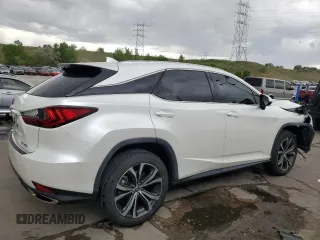 2021 Lexus RX 350 with VIN JTJHZMDA7M2051652, listed as a Copart auction lot 57218985 with 17,013 mi miles and Salvage title. Bid and sale history available at DreamBid. Image 3.