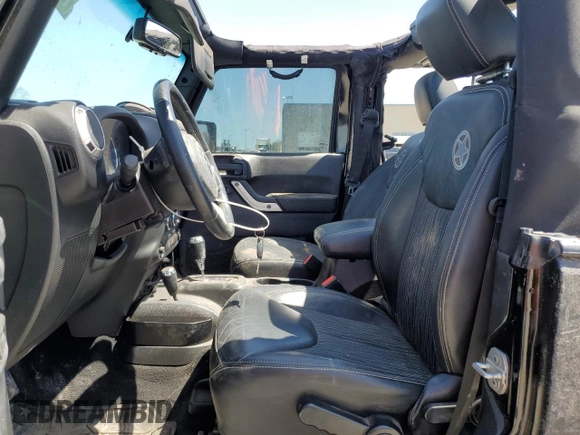 2015 Jeep Wrangler Sport with VIN 1C4GJWAG8FL563198, listed as a Copart auction lot 52867385 with 47,854 mi miles and Salvage title. Bid and sale history available at DreamBid. Image 7.