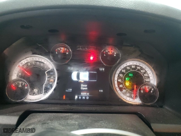 2018 Ram 1500 Big Horn with VIN 1C6RR7LT0JS286733, listed as a Copart auction lot 89164395 with 52,200 mi miles and Salvage Title. Bid and sale history available at carsss.com. Image 9.
