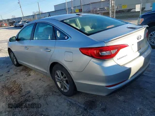 2017 Hyundai Sonata SE with VIN 5NPE24AF6HH446937, listed as a IAAI auction lot 41662562 with 180,436 mi miles. Bid and sale history available at carsss.com. Image 3.
