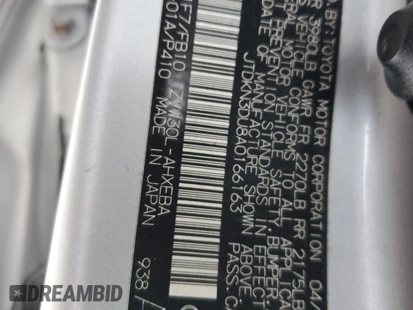 2010 Toyota Prius II with VIN JTDKN3DU8A0166163, listed as a Copart auction lot 41652485 with 151,969 mi miles and Salvage Title. Bid and sale history available at carsss.com. Image 13.