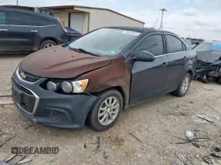 2018 Chevrolet Sonic LT with VIN 1G1JD5SH7J4104545, listed as a Copart auction lot 59369555 with 63,884 mi miles and Salvage title. Bid and sale history available at DreamBid. Image 1.
