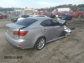 2006 Lexus IS 250 with VIN JTHCK262865000138, listed as a IAAI auction lot 41790702 with 220,000 mi miles and . Bid and sale history available at DreamBid. Image 4.