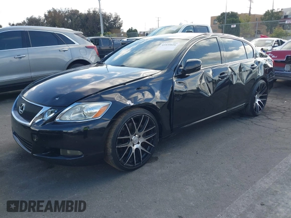 2008 Lexus GS 350 with VIN JTHBE96SX80041253, listed as a IAAI auction lot 41935026 with 144,005 mi miles. Bid and sale history available at carsss.com. Image 2.
