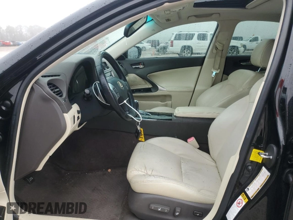 2013 Lexus IS 250 with VIN JTHBF5C2XD5188664, listed as a Copart auction lot 42930815 with 132,537 mi miles and Salvage Title. Bid and sale history available at DreamBid. Image 7.
