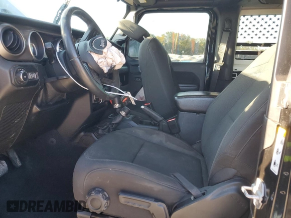 2018 Jeep Wrangler Sport with VIN 1C4GJXAG0JW146865, listed as a Copart auction lot 75021554 with 66,548 mi miles and Salvage Title. Bid and sale history available at carsss.com. Image 7.