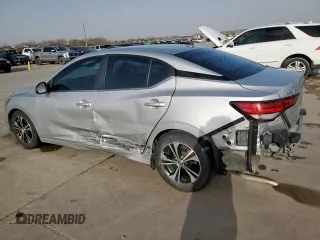 2020 Nissan Sentra SV with VIN 3N1AB8CV8LY226191, listed as a Copart auction lot 48186925 with 84,833 mi miles and Salvage Title. Bid and sale history available at carsss.com. Image 2.