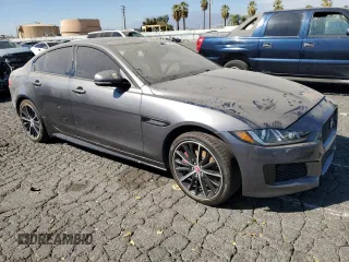2018 Jaguar XE with VIN SAJAM4FV0JCP19219, listed as a Copart auction lot 77487624 with 44,200 mi miles and Salvage Title. Bid and sale history available at DreamBid. Image 4.