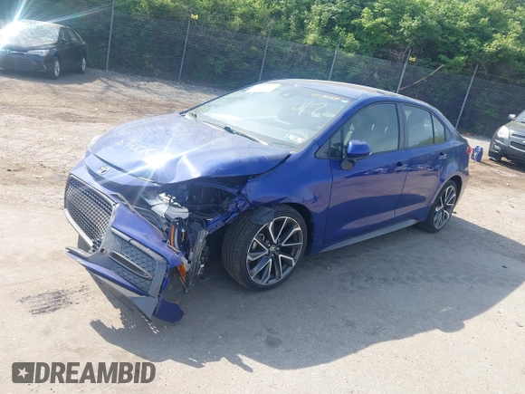 2020 Toyota Corolla SE with VIN JTDS4RCE0LJ017288, listed as a IAAI auction lot 42096008 with 23,129 mi miles and . Bid and sale history available at DreamBid. Image 18.