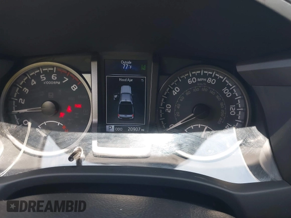 2023 Toyota Tacoma SR with VIN 3TMCZ5AN9PM553246, listed as a IAAI auction lot 42201812 with 20,907 mi miles and . Bid and sale history available at DreamBid. Image 7.