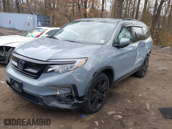 2022 Honda Pilot Special Edition with VIN 5FNYF6H27NB100213, listed as a IAAI auction lot 42010593 with 23,359 mi miles and . Bid and sale history available at carsss.com. Image 17.