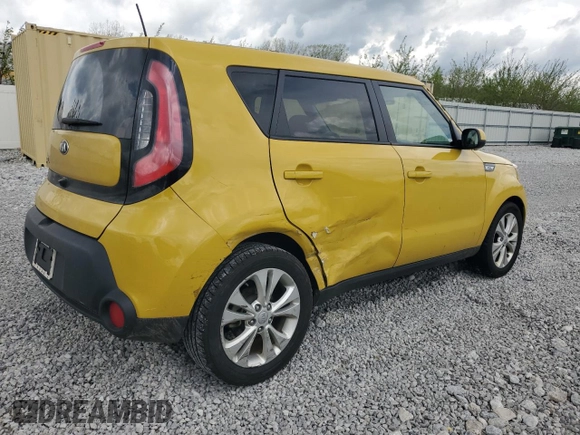 2015 Kia Soul + with VIN KNDJP3A57F7197132, listed as a Copart auction lot 55134205 with 137,968 mi miles and Salvage Title. Bid and sale history available at DreamBid. Image 3.