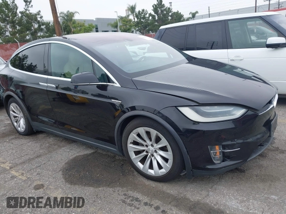 2016 Tesla Model X 70D with VIN 5YJXCBE2XGF019095, listed as a IAAI auction lot 42025230 with 109,660 mi miles and . Bid and sale history available at DreamBid. Image 1.