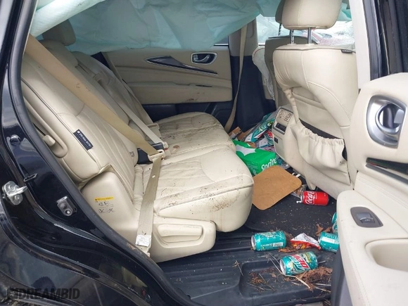 2019 Infiniti QX60 LUXE with VIN 5N1DL0MN8KC553636, listed as a IAAI auction lot 41514281 with 1 mi miles. Bid and sale history available at carsss.com. Image 8.