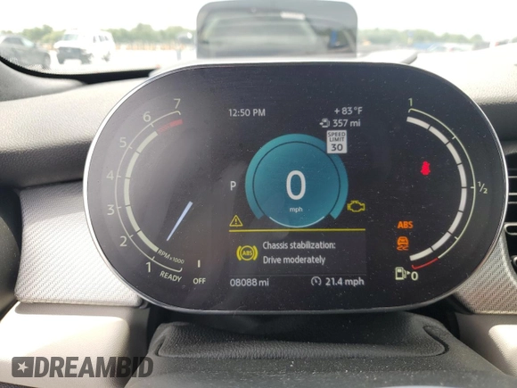 2024 MINI Convertible Cooper S with VIN WMW43DL02R3R74616, listed as a Copart auction lot 63098205 with 8,088 mi miles and Salvage title. Bid and sale history available at DreamBid. Image 9.