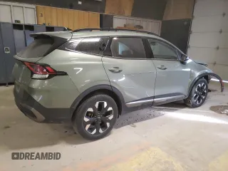 2023 Kia Sportage X-Line with VIN 5XYK6CAF8PG122962, listed as a Copart auction lot 41755355 with 47,640 mi miles and Salvage Title. Bid and sale history available at carsss.com. Image 3.