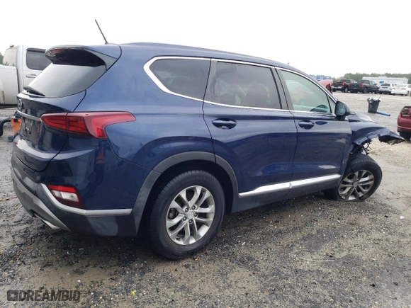 2019 Hyundai Santa Fe SE with VIN 5NMS23AD2KH084640, listed as a Copart auction lot 48397235 with 81,215 mi miles and Salvage Title. Bid and sale history available at carsss.com. Image 3.