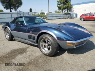 1972 Chevrolet Corvette with VIN 1Z67K2S510901, listed as a Copart auction lot 60161955 with 63,129 mi miles and Clean title. Bid and sale history available at DreamBid. Image 4.