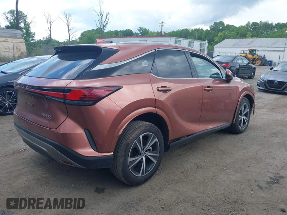 2024 Lexus RX 350 with VIN 2T2BAMCA8RC052539, listed as a IAAI auction lot 42177219 with 16,737 mi miles and . Bid and sale history available at DreamBid. Image 4.