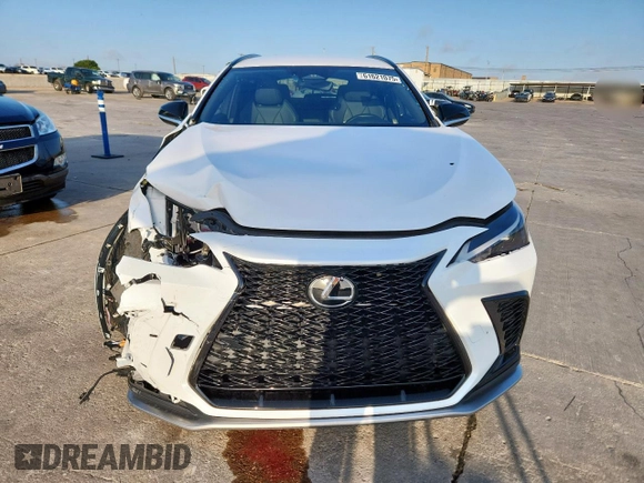2022 Lexus NX 350 F Sport with VIN JTJKGCEZXN5003962, listed as a Copart auction lot 61621075 with 32,221 mi miles and Salvage title. Bid and sale history available at DreamBid. Image 5.