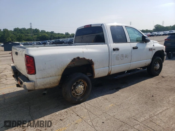 2007 Dodge 2500 SLT with VIN 3D7KS28D07G828129, listed as a Copart auction lot 62472895 with 306,849 mi miles and Clean title. Bid and sale history available at DreamBid. Image 3.
