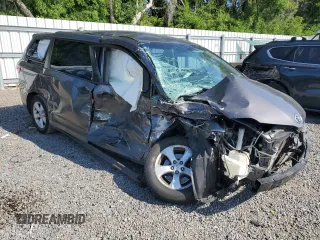 2015 Toyota Sienna L with VIN 5TDZK3DC3FS565873, listed as a Copart auction lot 53483495 with Not Provided miles and Salvage Title. Bid and sale history available at carsss.com. Image 4.