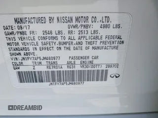 2018 Infiniti Q50 Red Sport 400 с VIN JN1FV7AP5JM460977, выставлен на аукционе IAAI как лот 41787326 с пробегом 51 490 миль миль и . История ставок и продаж доступна на DreamBid. Изображение 9.