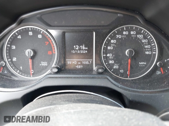 2014 Audi Q5 with VIN WA1CFBFP6EA044866, listed as a IAAI auction lot 40602539 with 99,143 mi miles and . Bid and sale history available at DreamBid. Image 7.