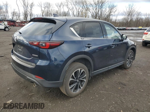 2022 Mazda CX-5 2.5 S Premium Package with VIN JM3KFBDM8N1523940, listed as a Copart auction lot 49619375 with 47,625 mi miles and Salvage Title. Bid and sale history available at carsss.com. Image 3.