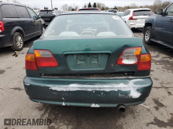 1999 Honda Civic VP z VIN 2HGEJ6612XH519340, wystawiony jako Copart lot #45510895 z przebiegiem 192 955 mil mil oraz Szkoda całkowita • Salvage title. Historia ofert i sprzedaży dostępna na DreamBid. Obrazek 6.