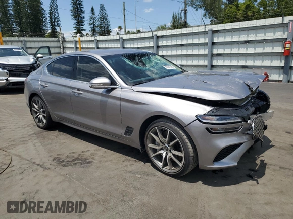 2025 Genesis G70 2.5T with VIN KMTG34SCXSU144382, listed as a Copart auction lot 53291695 with 3,465 mi miles and Non repairable. Bid and sale history available at DreamBid. Image 4.