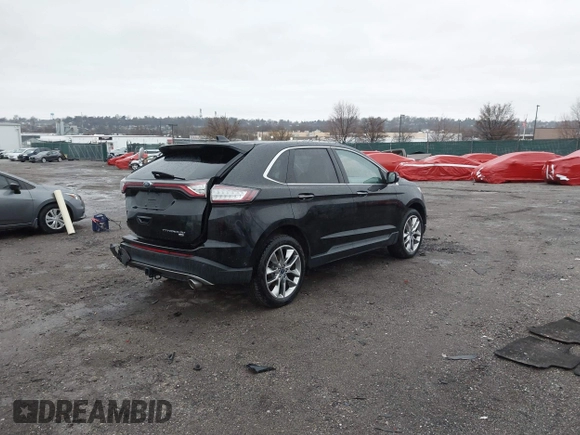 2015 Ford Edge Titanium with VIN 2FMPK4K80FBB70218, listed as a IAAI auction lot 41858298 with 111,130 mi miles. Bid and sale history available at carsss.com. Image 4.