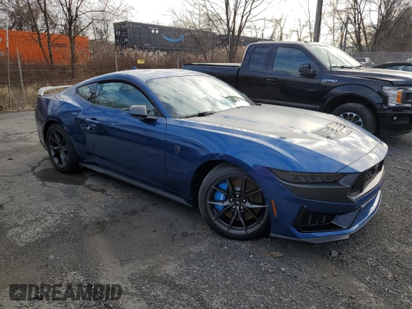 2024 Ford Mustang Dark Horse with VIN 1FA6P8R02R5502375, listed as a Copart auction lot 82881654 with 0 mi miles and Salvage Title. Bid and sale history available at carsss.com. Image 4.