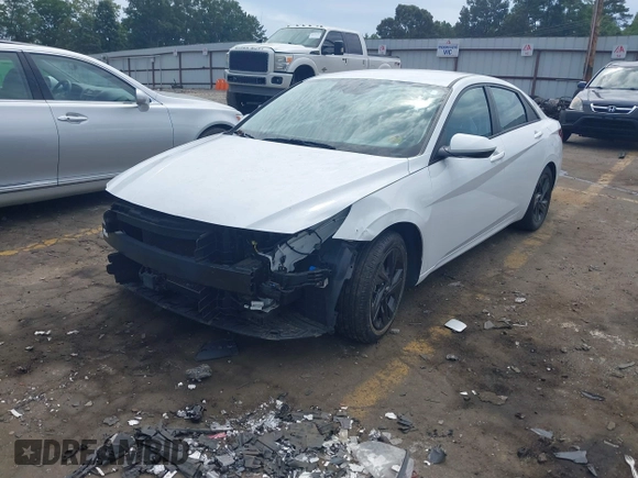 2021 Hyundai Elantra SEL with VIN 5NPLS4AG4MH016673, listed as a IAAI auction lot 40142092 with 50,088 mi miles. Bid and sale history available at carsss.com. Image 2.