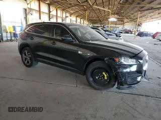 2019 Jaguar F-Pace 25t with VIN SADCS2FX9KA601836, listed as a Copart auction lot 56493255 with 80,825 mi miles and Salvage title. Bid and sale history available at DreamBid. Image 4.