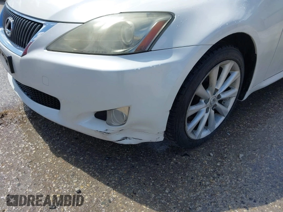 2009 Lexus IS with VIN JTHCK262095035485, listed as a IAAI auction lot 42015619 with 204,518 mi miles. Bid and sale history available at carsss.com. Image 6.