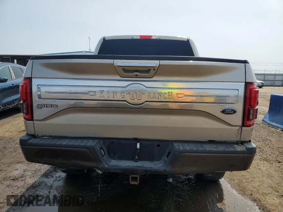 2017 Ford F-150 XL with VIN 1FTEW1EG3HFC88167, listed as a Copart auction lot 57995745 with Not provided miles and Salvage title. Bid and sale history available at DreamBid. Image 6.