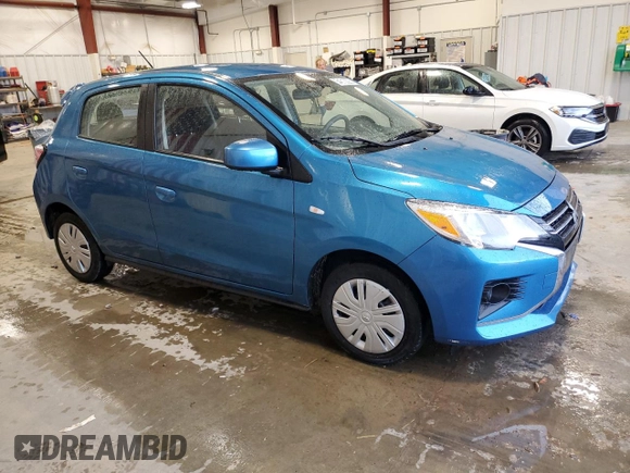 2023 Mitsubishi Mirage ES with VIN ML32AUHJ4PH001693, listed as a Copart auction lot 54313325 with 40,622 mi miles and Salvage title. Bid and sale history available at DreamBid. Image 4.